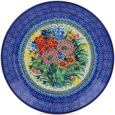 Polish Pottery Plate 10&quot; Blooming Spring UNIKAT