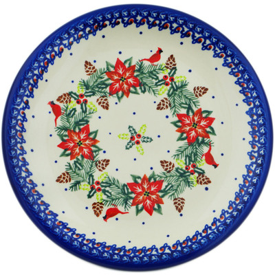 Polish Pottery Plate 10&quot; Cardinal&#039;s Home UNIKAT