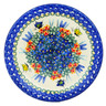 Polish Pottery Plate 10&quot; Flutters In The Wind UNIKAT