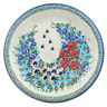 Polish Pottery Plate 10&quot; Royal Meadow UNIKAT