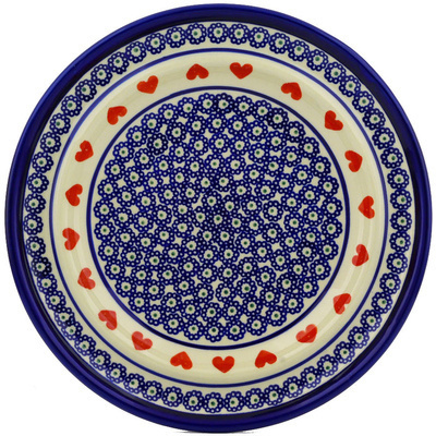 Polish Pottery Plate 10&quot; Sweetheart