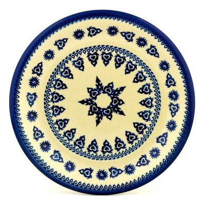 Polish Pottery Plate 10&quot; Sword Of Hearts