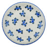 Polish Pottery Plate 11&quot; Blue Berry Special UNIKAT