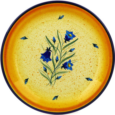 Polish Pottery Plate 11&quot; Harebell