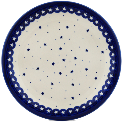 Polish Pottery Plate 11&quot; Morning Stars
