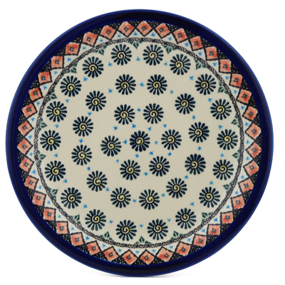 Polish Pottery Plate 11&quot; Sugar And Spice UNIKAT