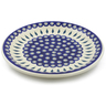 Polish Pottery Plate 14&quot; Peacock