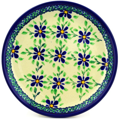 Polish Pottery Plate 6&quot; Gingham Patchwork