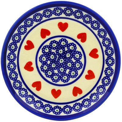Polish Pottery Plate 6&quot; Sweetheart