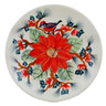 Polish Pottery Plate 7&quot; Beak And Bloom UNIKAT