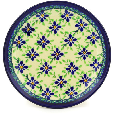 Polish Pottery Plate 7&quot; Gingham Patchwork