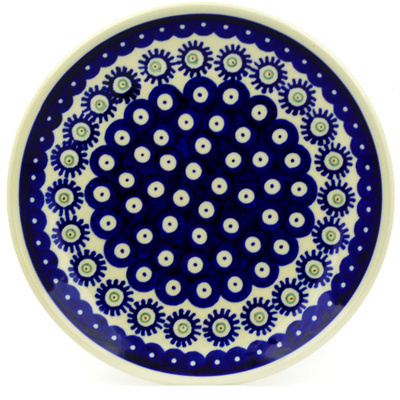 Polish Pottery Plate 7&quot; Happiness