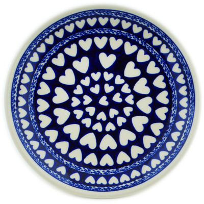 Polish Pottery Plate 7&quot; Heart Of Hearts