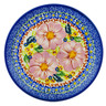Polish Pottery Plate 7&quot; Pink Delight