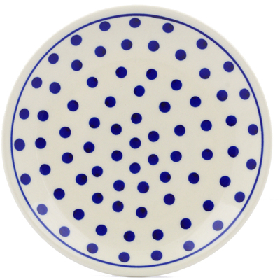 Polish Pottery Plate 7&quot; Polka Dot