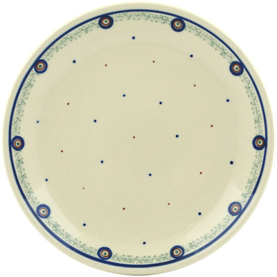 Polish Pottery Plate 7&quot; Polka Dot Sprinkle