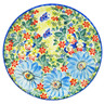 Polish Pottery Plate 7&quot; Poppies Blooms UNIKAT