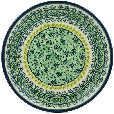 Polish Pottery Plate 7&quot; Sea Of Green