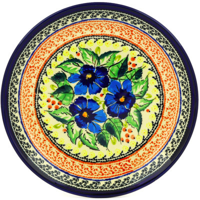 Polish Pottery Plate 7&quot; Summer Splendor UNIKAT