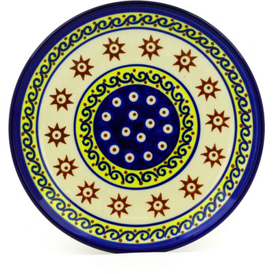 Polish Pottery Plate 7&quot; Sun And Sea