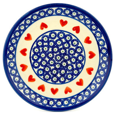 Polish Pottery Plate 7&quot; Sweetheart