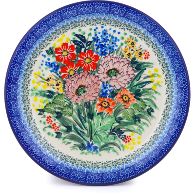 Polish Pottery Plate 8&quot; Blooming Spring UNIKAT