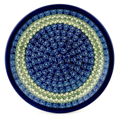 Polish Pottery Plate 8&quot; Lovely Heart