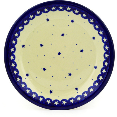 Polish Pottery Plate 9&quot; Morning Stars