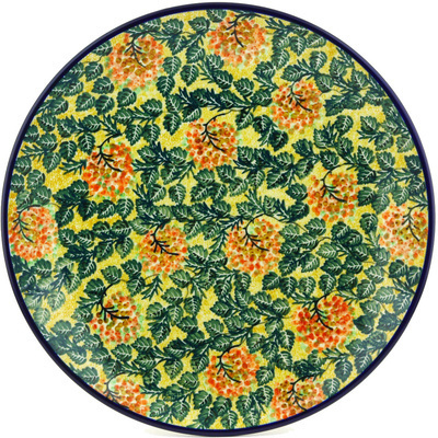Polish Pottery Platter 14&quot; Fall Surprise UNIKAT