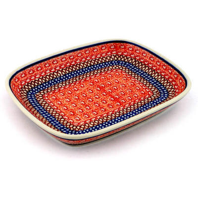 Polish Pottery Platter 7&quot; Fandango