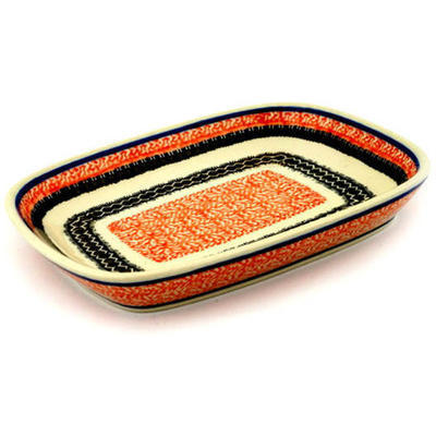 Polish Pottery Platter 7&quot; La Naranja