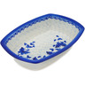 Polish Pottery Rectangular Baker 10&quot; Butterfly In The Sky