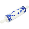 Polish Pottery Rolling Pin 13&quot; Delicate Poppy