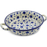 Polish Pottery Round Baker with Handles 6&frac12;-inch Starlight