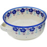 Polish Pottery Round Baker with Handles 8&quot; The Floral Wish