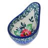 Polish Pottery Scoop 3&quot; Red Pansy