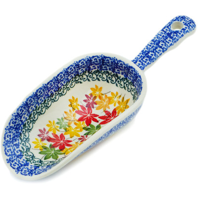 Polish Pottery Scoop 9&quot; Fall Vibes