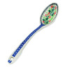 Polish Pottery Serving Spoon 13&quot; Blooming Rowan