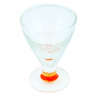 Glass shot glass 2 oz Orange