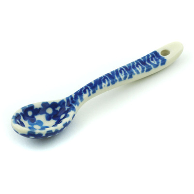 Polish Pottery Spoon 4&quot; Lovely Surprise