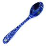 Polish Pottery Spoon 6&quot; Blue Poppy Dream UNIKAT