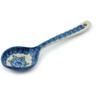 Polish Pottery Spoon 7&quot; Blue Poppies