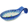 Polish Pottery Spoon Rest 7&quot; Yellow Great Tit