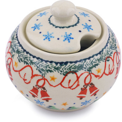 Polish Pottery Sugar Bowl 10 oz