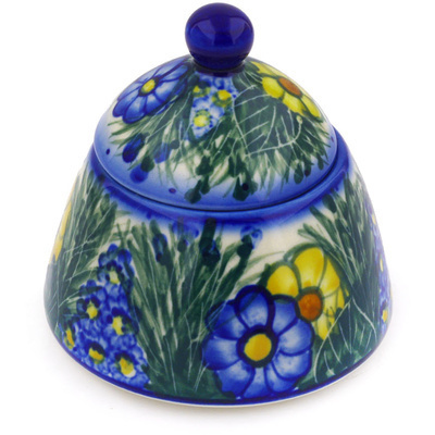 Polish Pottery Sugar Bowl 10 oz Wildflower Meadow