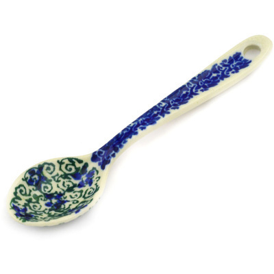 Polish Pottery Sugar Spoon Blue Ambrosia