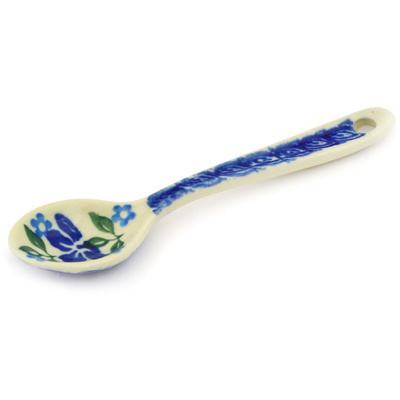 Polish Pottery Sugar Spoon Lovely Surprise