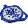 Polish Pottery Tea Bag or Lemon Plate 4&quot; Cobalt Dreams