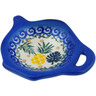 Polish Pottery Tea Bag or Lemon Plate 4&quot; Pineapple Parade