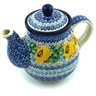 Polish Pottery Tea or Coffee Pot 20 oz Enchanted Spring UNIKAT
